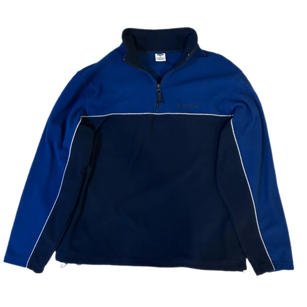vintage navy and royal blue Old Navy quarter zip (XL)